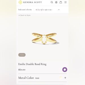 Kendra Scott Emilie Double Gold Band